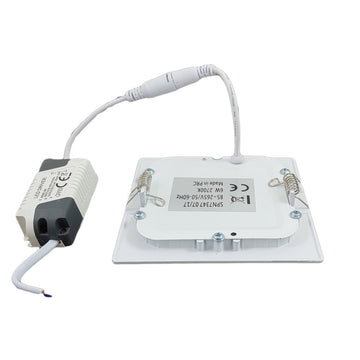 Spot Led Slim Pătrat 120x120Mm, 6W=40W, 6400K, Lumină Rece