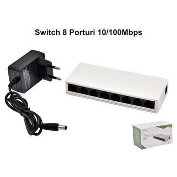 Kapcsoló 8 port 10/100Mbps Pix-Link / LV-SV08