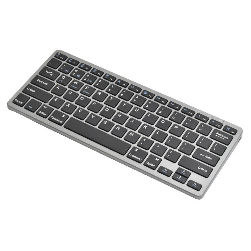 Tastatură Slim Wireless și Bluetooth Neagră WB-8055 – Tastatură Compactă pentru Birou și Utilizare Acasă