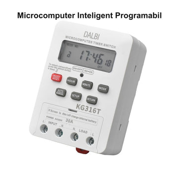 Timer Digital cu Microcomputer KG316T pentru Automatizări - Control Precise pentru Proiecte de Iluminat și Ventilație
