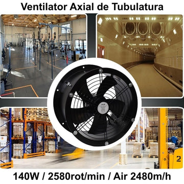 Légcsatorna axiális ventilátor 300mm / 140W - YWF-300