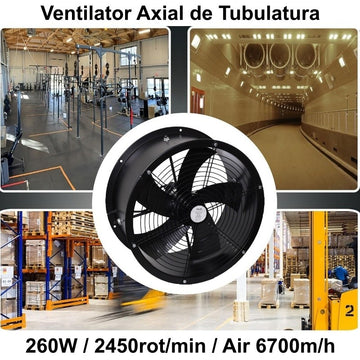 Légcsatorna axiális ventilátor 400mm / 260W - YWF-400