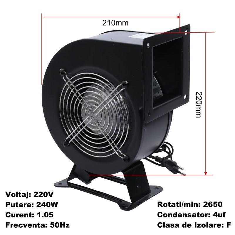 Centrifugális ventilátor 150FLJ17-2W2 / turbina