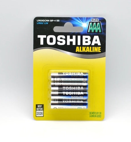 Bateri Alkaline Thosiba R3 AAA , 4buc/set
