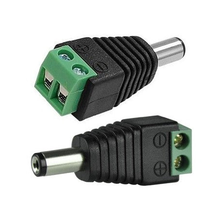 mufa alimentare DC 2,1/5,5mm tata cu regleta