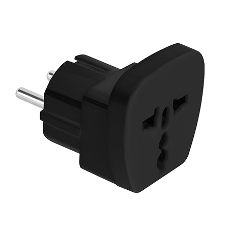 Adaptor stecher universal negru cu CP ITL / EL-0100B