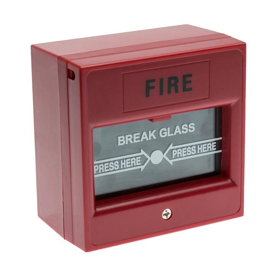 Buton cu geam alarma-incendiu sau panica