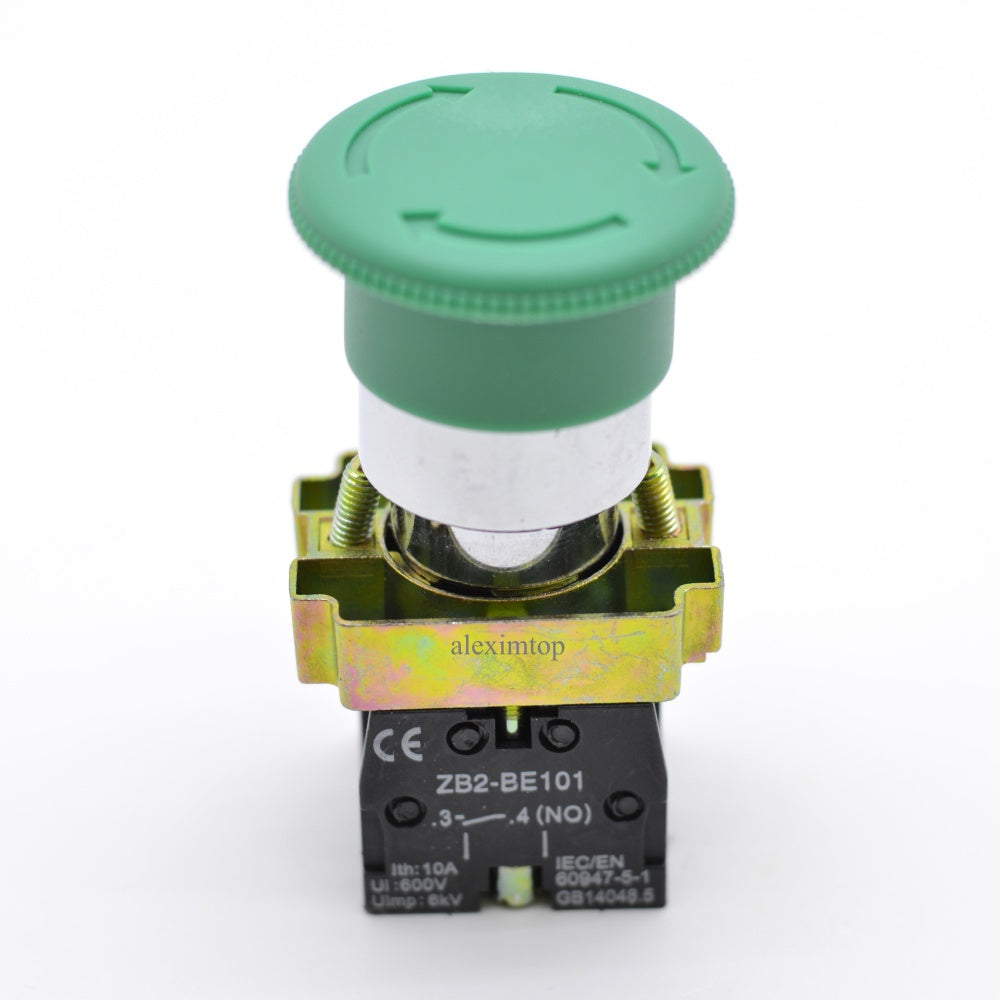 Buton motor 220V ciuperca retinere  ON-OF   BS533 verde