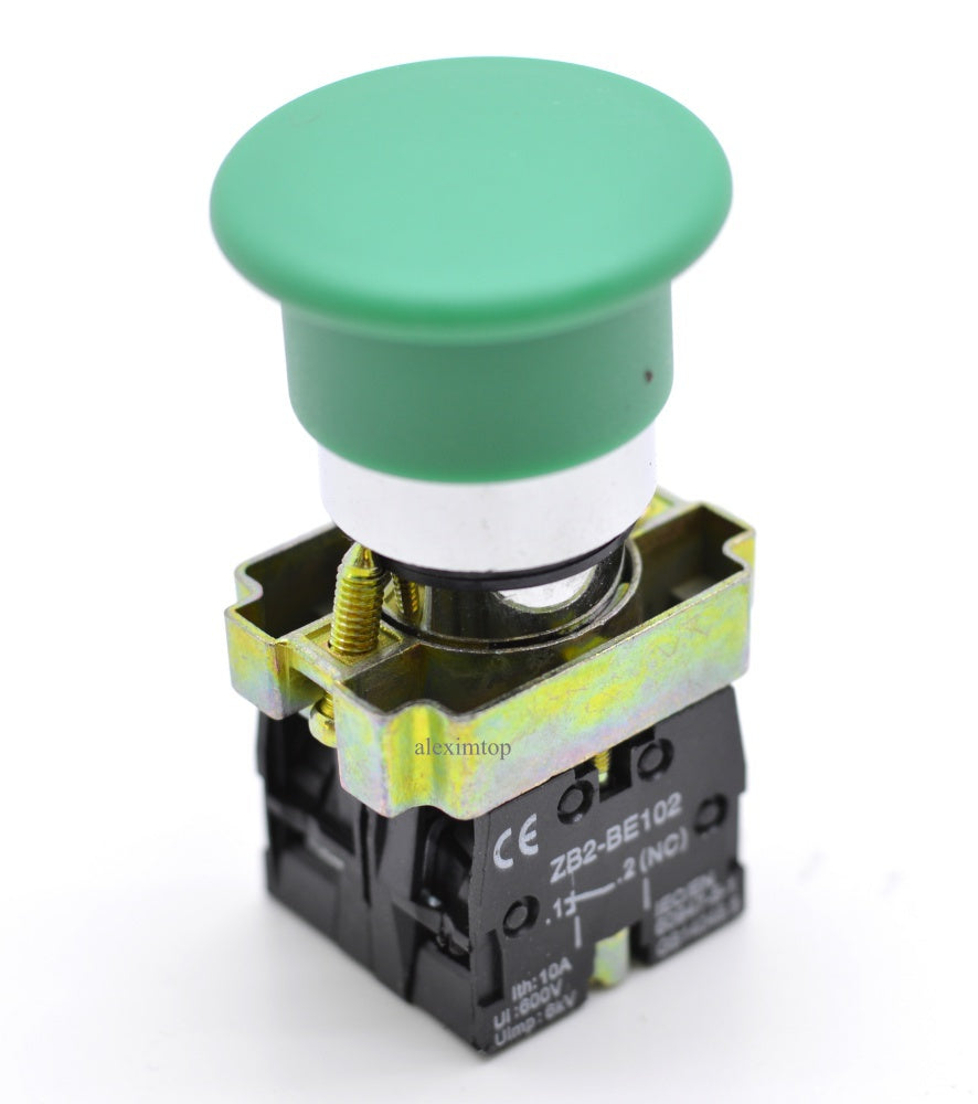 Buton motor 220V ciuperca revenire ON-OF   BS544 verde