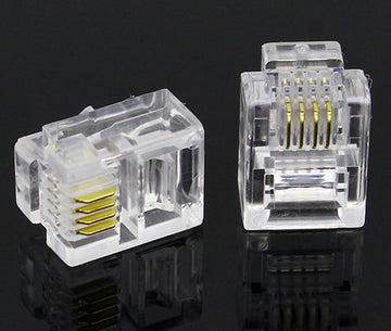 Mufa Telefon plastic RJ11   100b/set