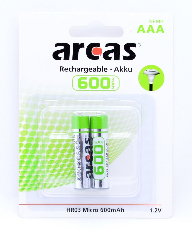 Acumulatori reincarcabili Arcas R3 AAA NI-MH 600mAH 2buc/set