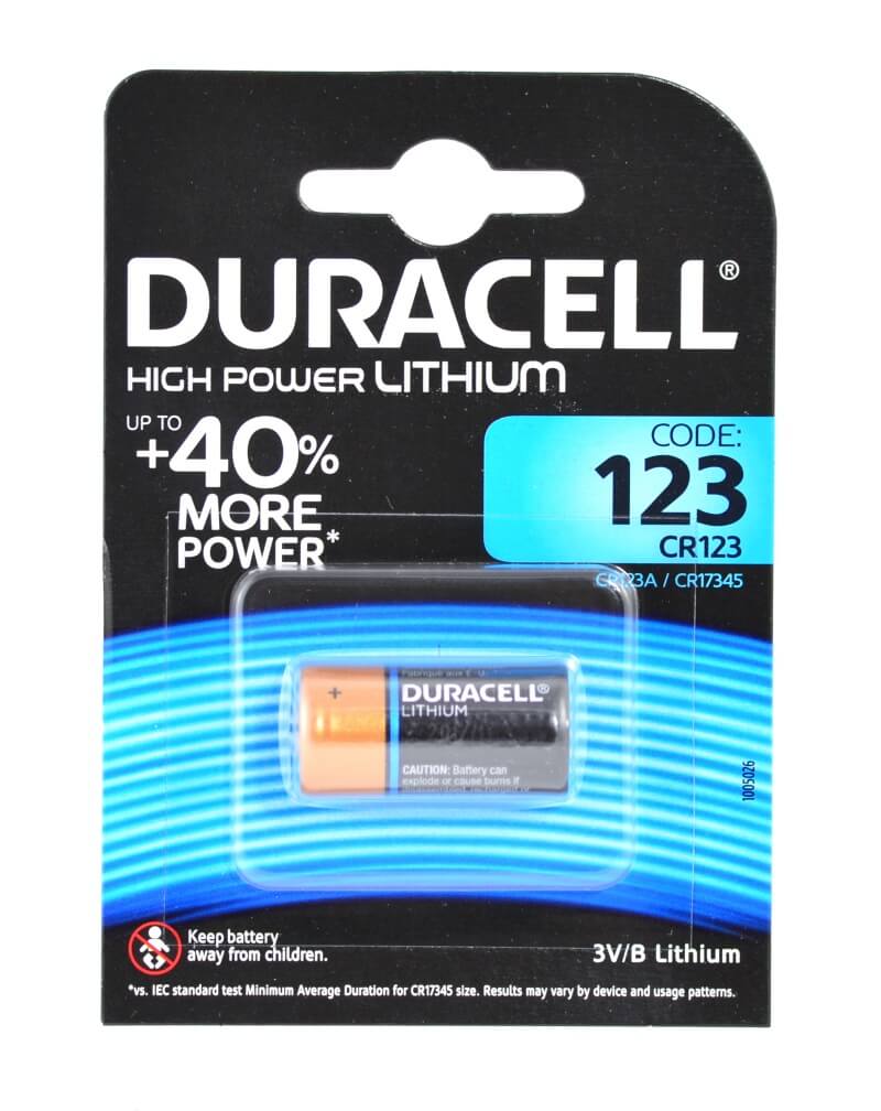 Baterie Duracell Lithium CR123  / 3V