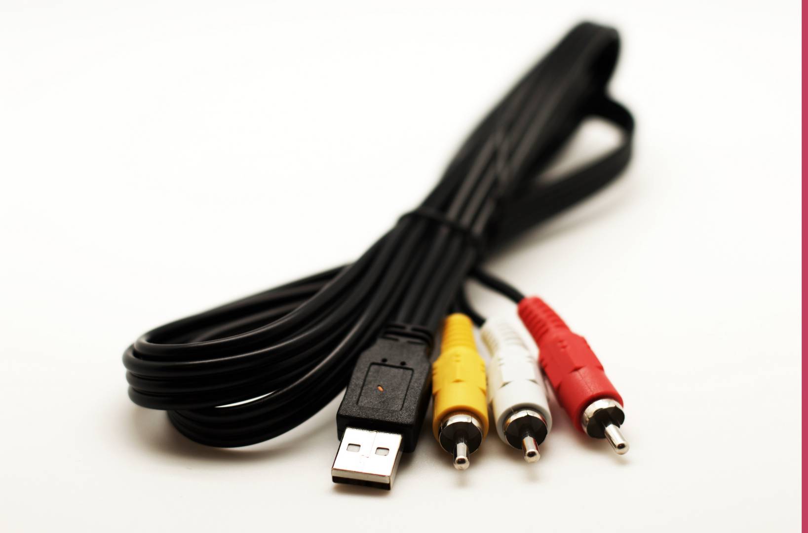 cablu USB tata - 3rca tata 3m