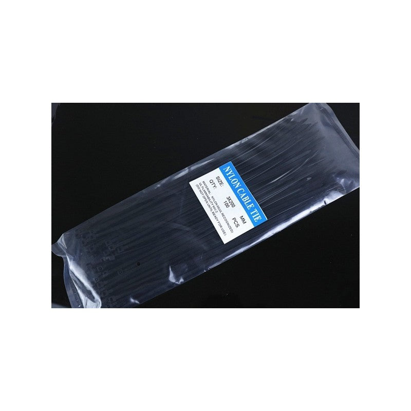 Colier de plastic, brida negru 4,8x300mm 100b/set - Frize