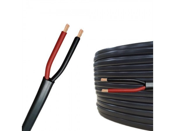 Cablu Electric Plat Negru 2x1mm (MYYUP) 100m/rola - Frize