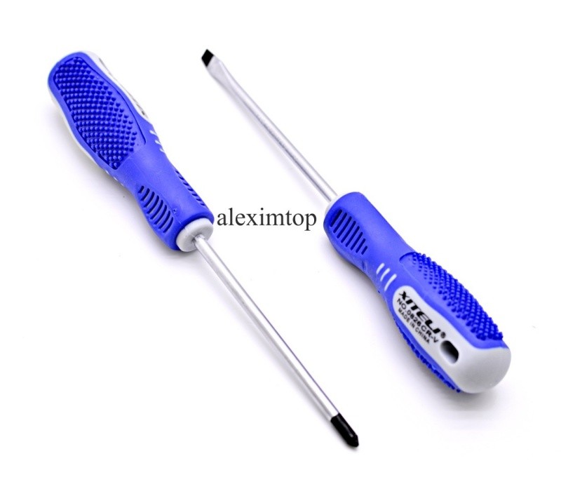 Surubelnita albastra cu tija lunga NO-0826 3x3"/dreapta - Frize