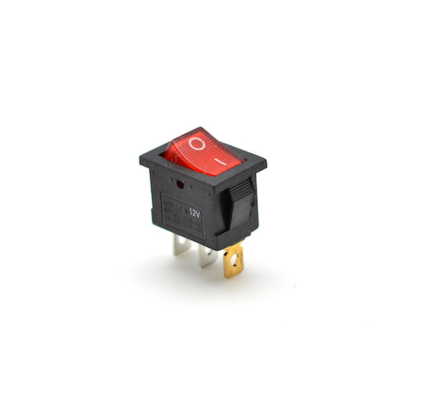 intrerupator irs basculant cu led rosu 12V INT-12015R
