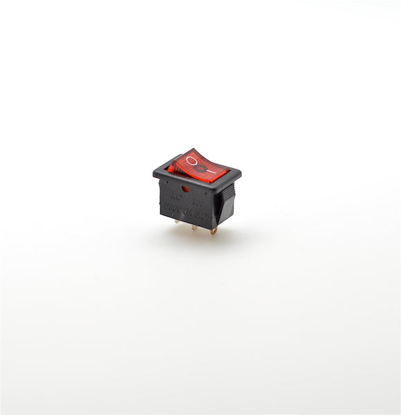 intrerupator irs basculant rosu cu led 220V INT-22001R