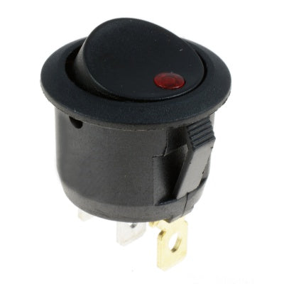 intrerupator buton on-of cu led rosu 220V INT-22002R