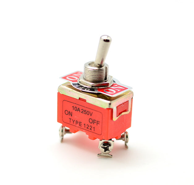 intrerupator basculant dublu on-of-on metal 220V-15A INT-22014B