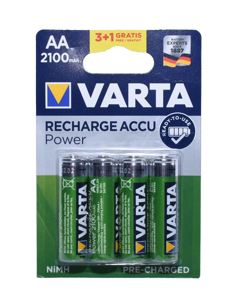 Acumulatori Reincarcabili Varta R6 AA/2100mAH, 4buc/set - Frize