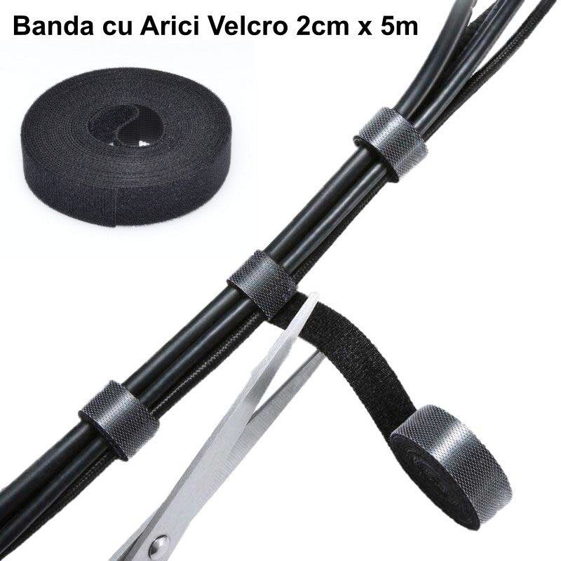 Banda cu Arici Velcro 2cm x 5m - Frize