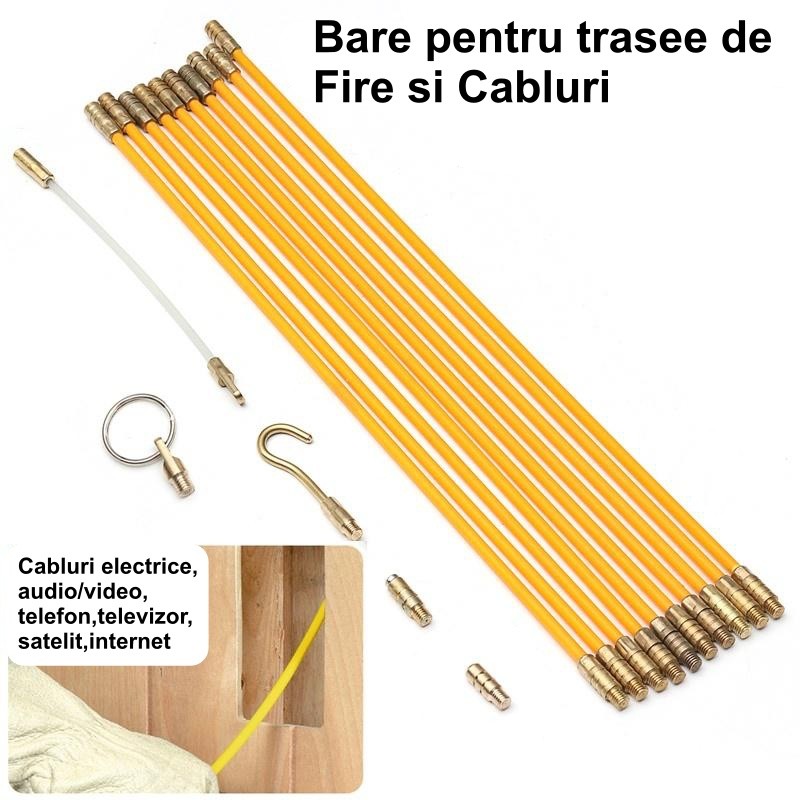 Bara din Fibra de Sticla pentru Cabluri/10m x 0,4mm - Frize