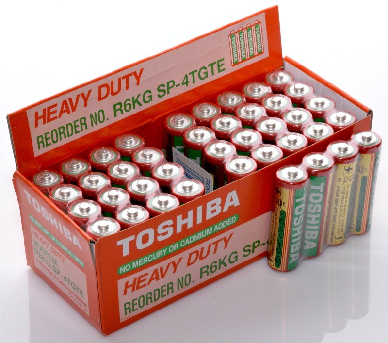 Baterii Toshiba Heavy-Duty R6 AA, 40buc/cut - Frize