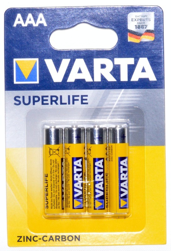 Baterii Varta Superlife R3 AAA, 4buc/set - Frize