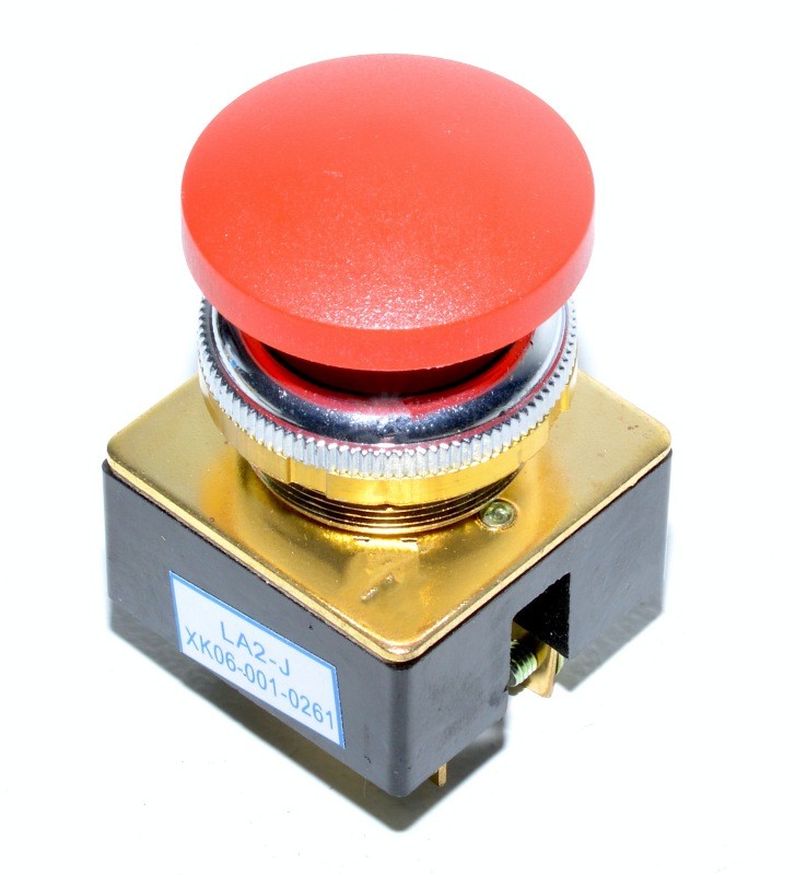 Buton motor Push fara retinere rosu LA2-J - Frize