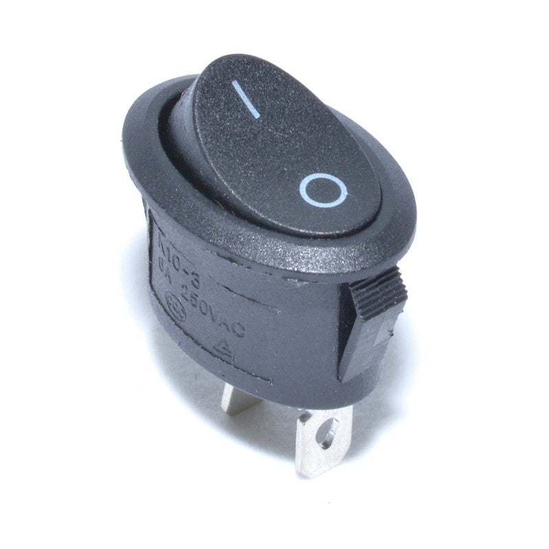 Buton Oval Negru 24x13x30/6A-250V - Frize