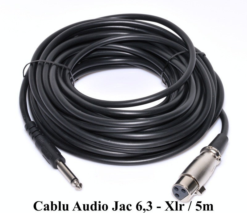Cablu Audio Jack 6,3mm Tata-XLR Mama/5m - Frize