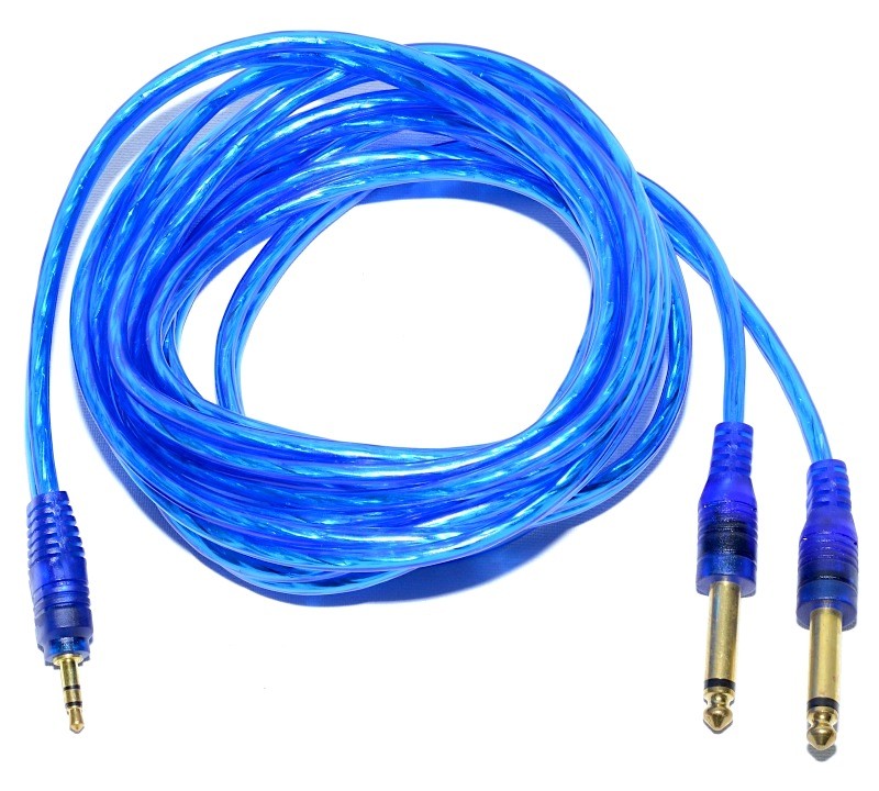 Cablu Jack 3,5 Tata Stereo-2 Jack 6,3 Tata Mono Siliconat/3m, Profesional - Frize