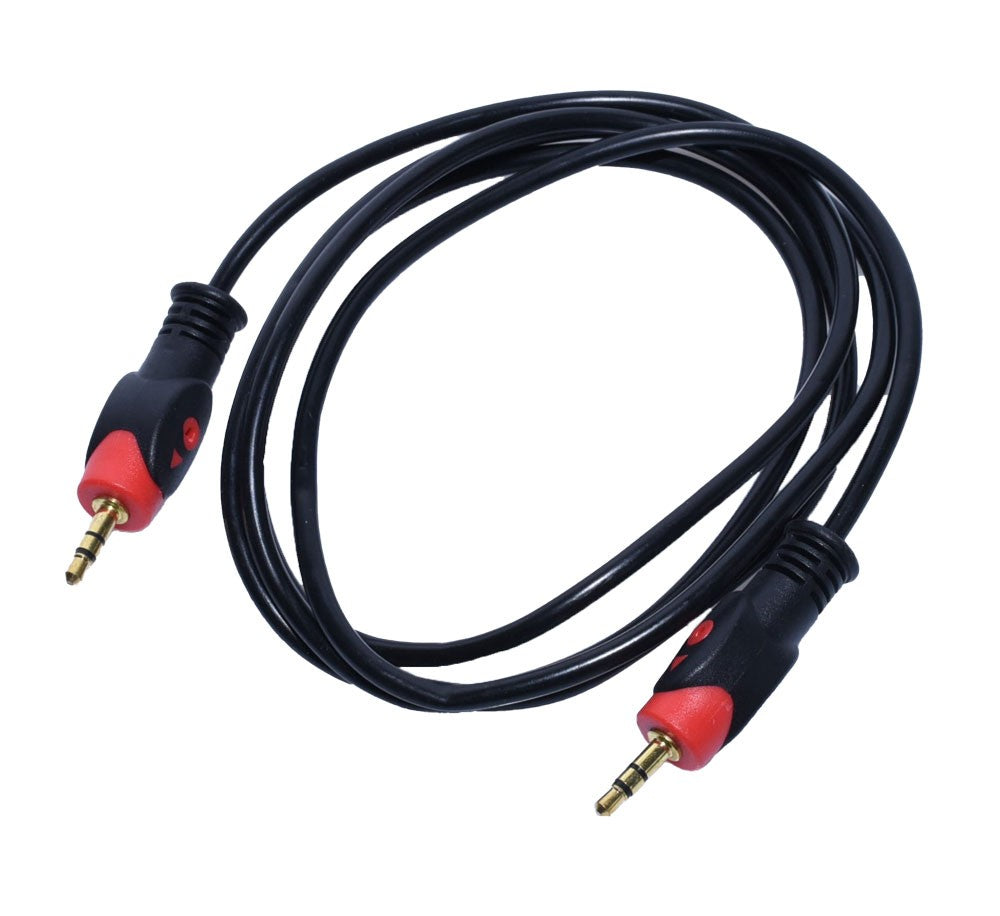 Cablu Jack 3,5mm Tata-Tata, Rosu/Negru 1,5m Q - Frize