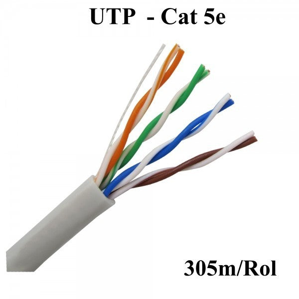 Cablu UTP cat 5e CCA 0,5mm² 305m/Rol - Frize