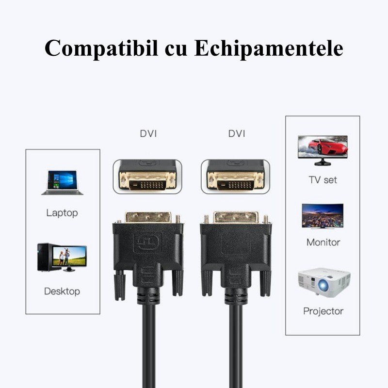 Cablu Video DVI D 24+1 la DVI D 24+1/1,5m - Frize
