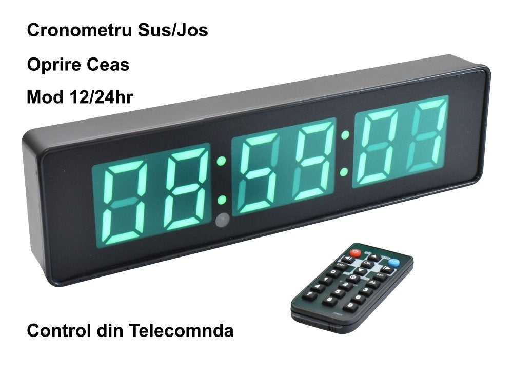 Ceas cu Cronometru si Led Verde JH120 - Frize
