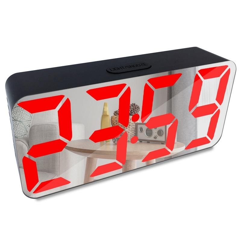 Ceas Digital Oglinda cu led Rosu, DS-3622X - Frize