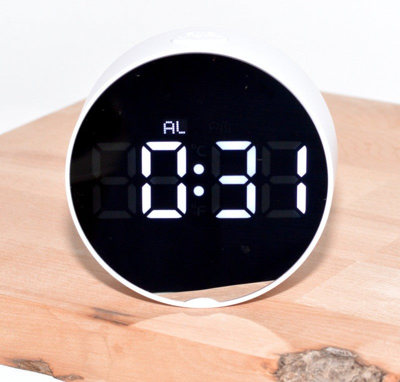 Ceas Led Alb DT-6505 Rotund Oglinda - Frize