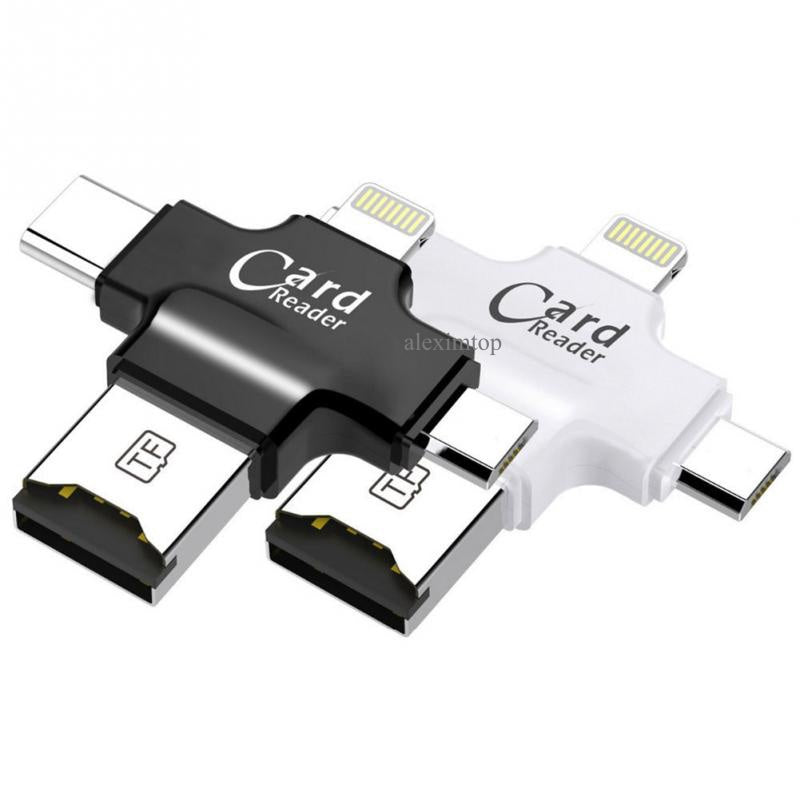 Cititor card 4-1 , Iphone /Android ,usb C , micro sd card , micro usb,otg - Frize