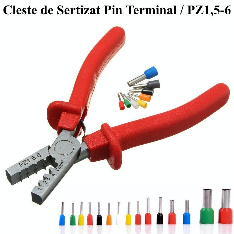 Cleste de Sertizat Pin Terminal/PZ1,5-6 - Frize