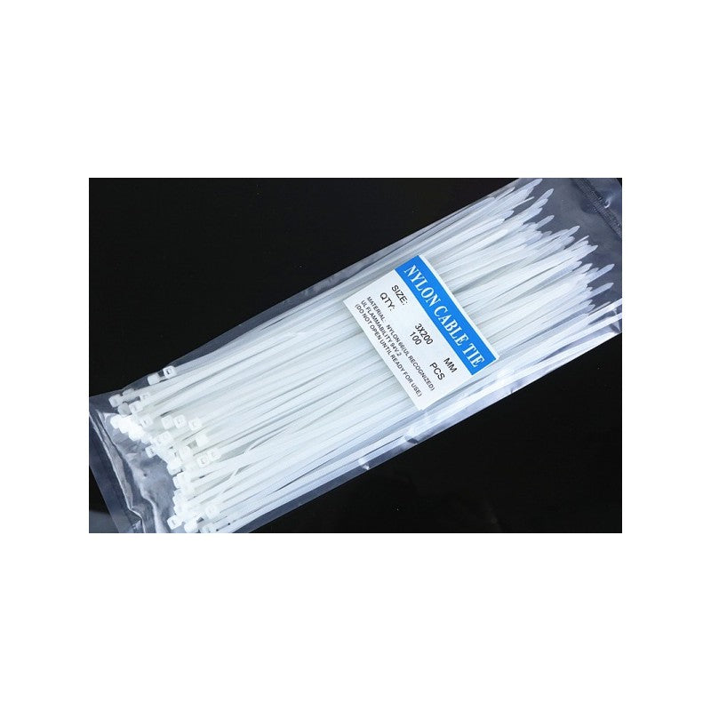 Colier de plastic, brida alba 4,8x400mm 100b/set - Frize