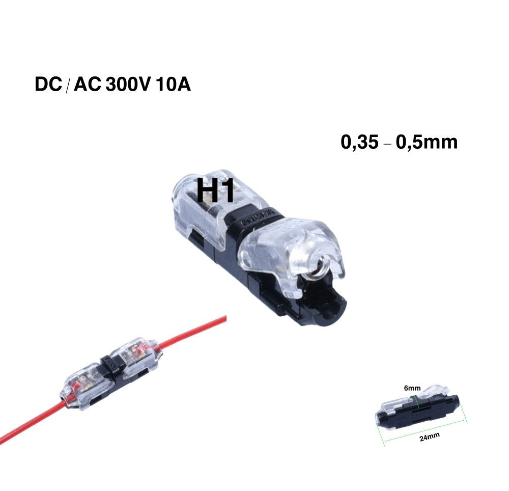 Conector H1 cu Blocare, 300V-10A - Frize