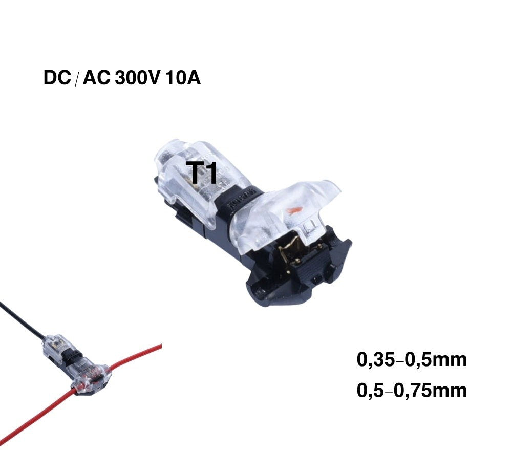 Conector T1 cu Blocare, 300V-10A - Frize