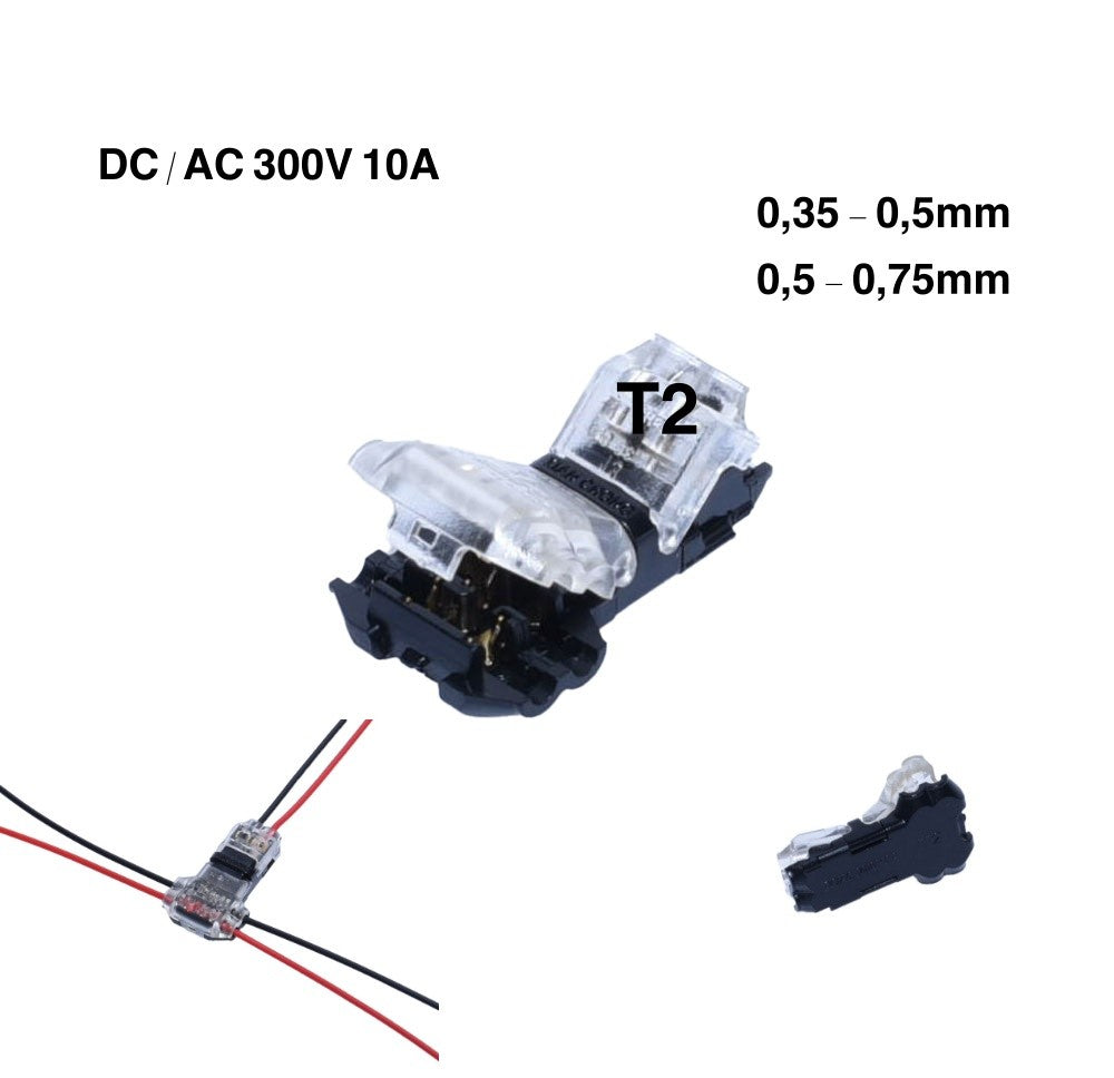 Conector T2 cu Blocare, 300V-10A - Frize