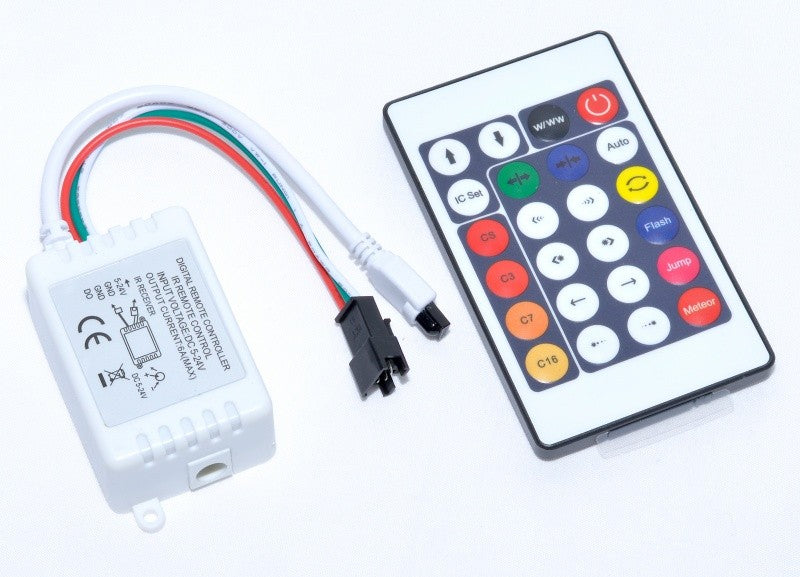 Controler Dinamic pentru Led RGB cu IR, 24T-3Fire - Frize
