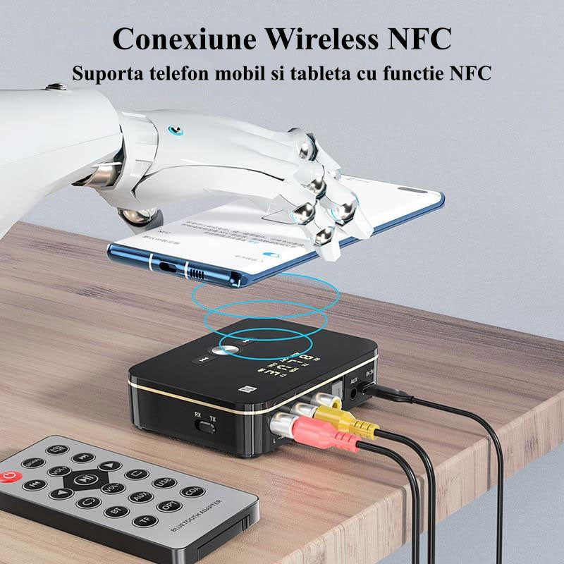 Digital Audio NFC M8 Bluetooth 5.0 Inteligent RX/TX - Frize