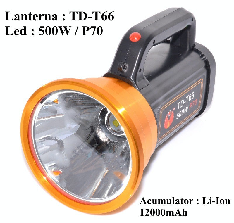 Lanterna Laser Led 500W + 12 Led T4, TD-T66 - Frize