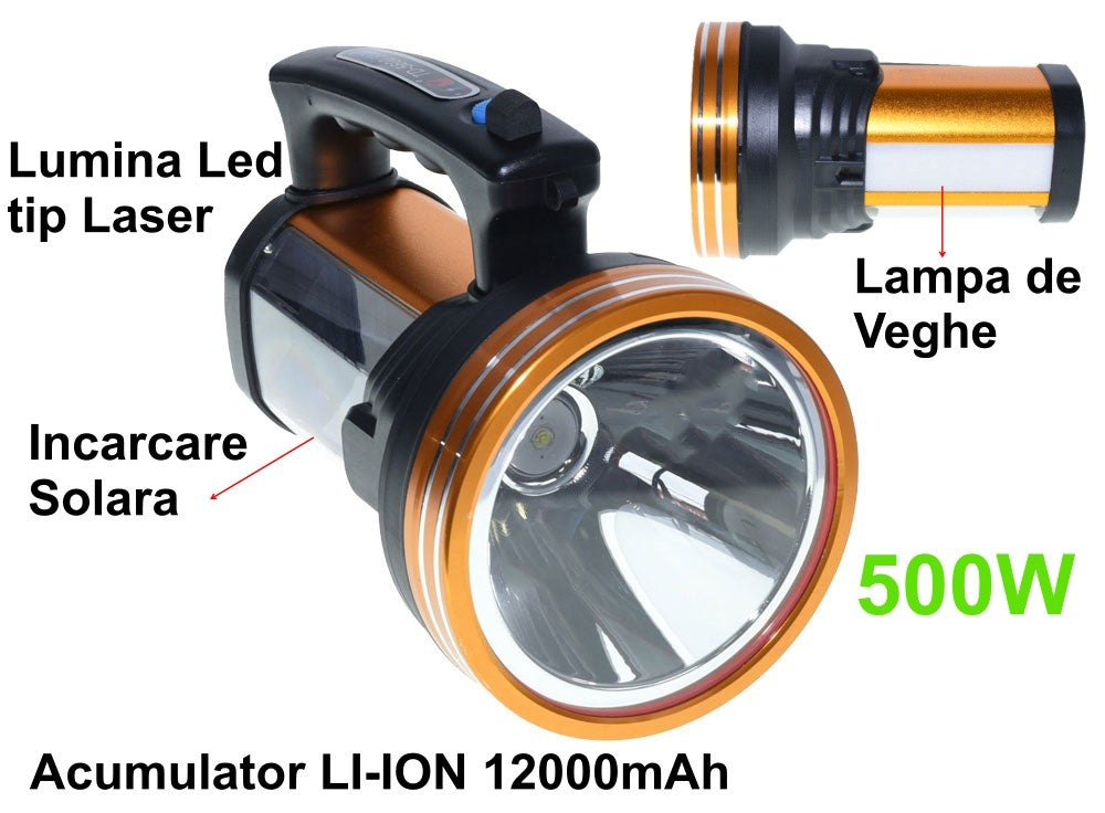 Lanterna TD-5600 cu Led 500W + Solar - Frize