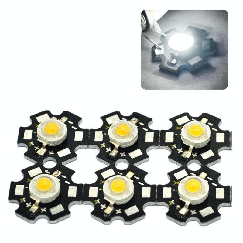 Led SMD 1W cu Radiator, Lumina Alb-Rece 6500K - Frize